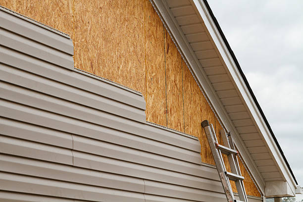 Professional Emergency Siding Repair technician working in Ault, CO